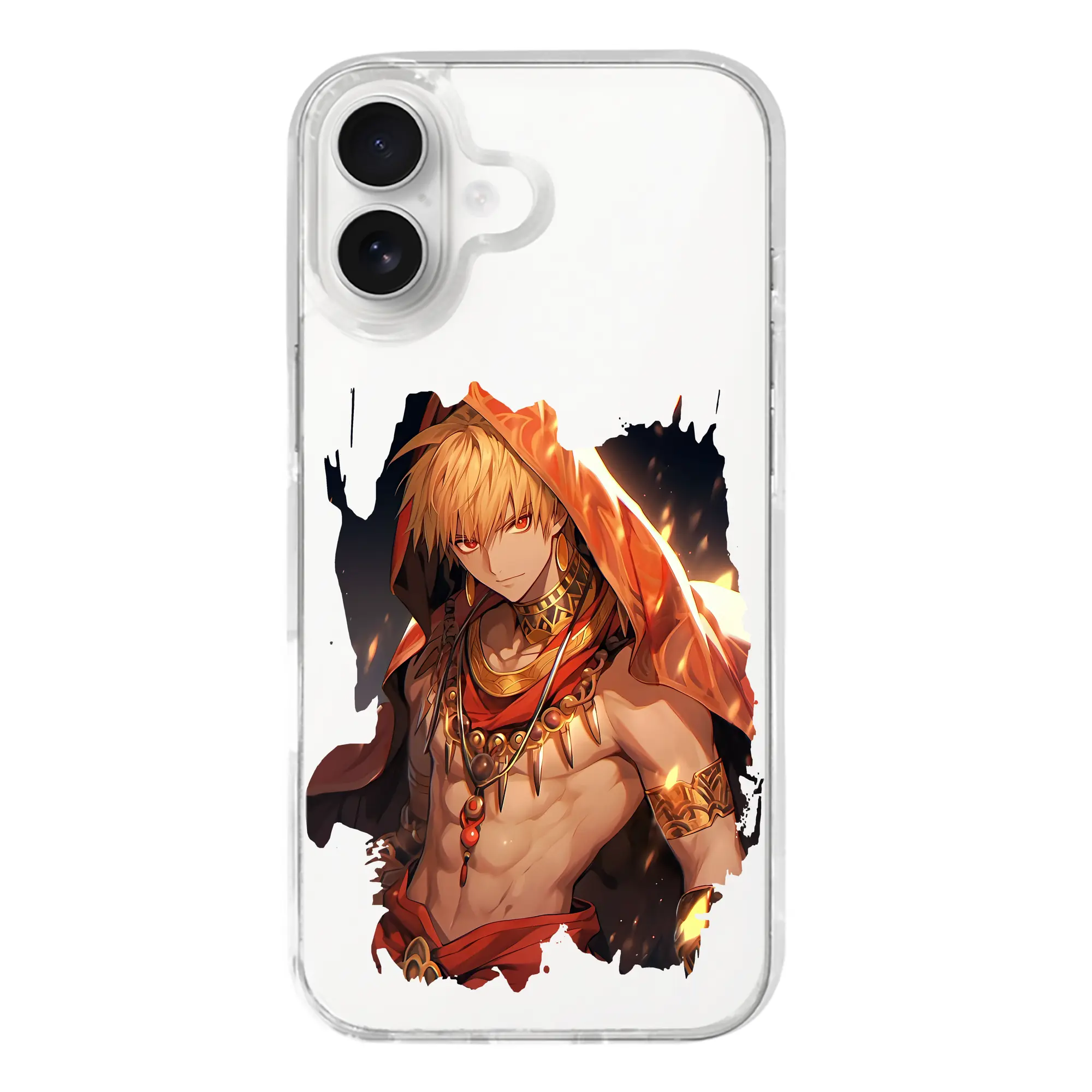 FGO グッズ,ギルガメッシュ - iPhone 17シリーズ 透明スマホケース – 薄型・耐衝撃・精密フィット保護カバー